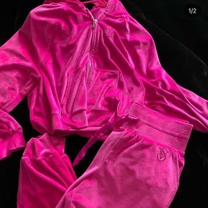 Victoria’s Secret Velour Tracksuit TOP M BOTTOM S